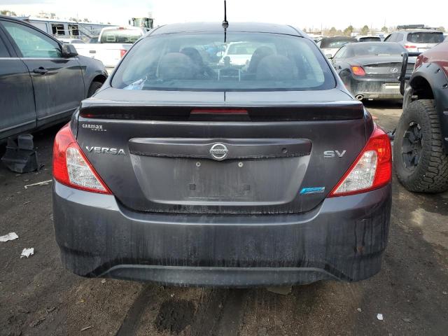 3N1CN7AP6FL839815 - 2015 NISSAN VERSA S GRAY photo 6