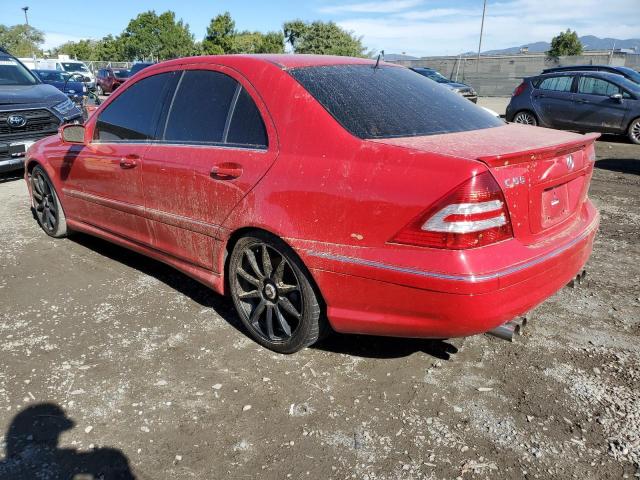 WDBRF76J15F687524 - 2005 MERCEDES-BENZ C 55 AMG RED photo 2