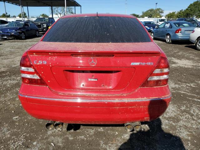 WDBRF76J15F687524 - 2005 MERCEDES-BENZ C 55 AMG RED photo 6