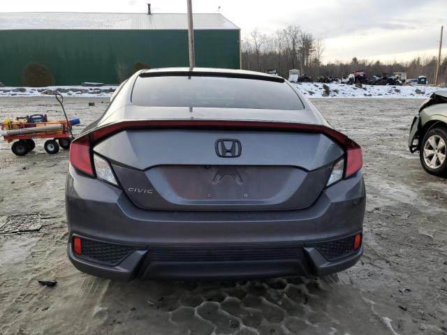 2HGFC4B51JH300162 - 2018 HONDA CIVIC LX GRAY photo 6