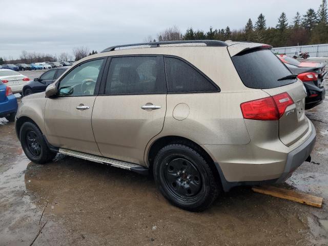 2HNYD28307H522306 - 2007 ACURA MDX TECHNOLOGY GOLD photo 2