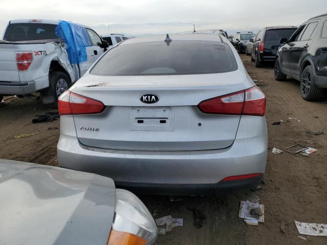 KNAFK4A66E5248369 - 2014 KIA FORTE LX SILVER photo 6