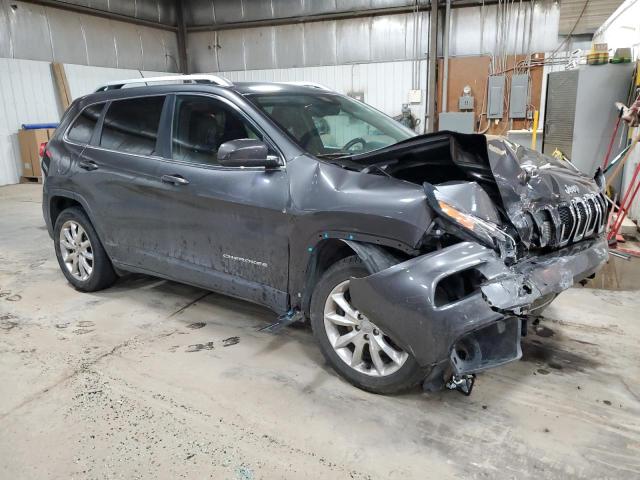 1C4PJLDS3FW695783 - 2015 JEEP CHEROKEE LIMITED GRAY photo 4