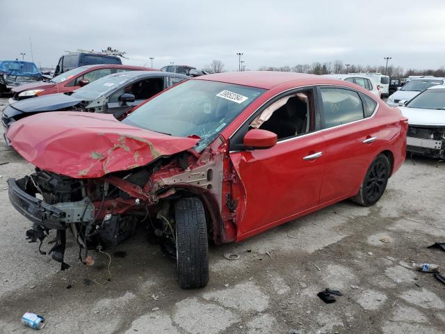 3N1AB7AP4JL617119 - 2018 NISSAN SENTRA S RED photo 1