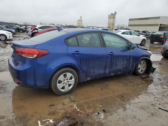 3KPFK4A72HE143235 - 2017 KIA FORTE LX BLUE photo 3