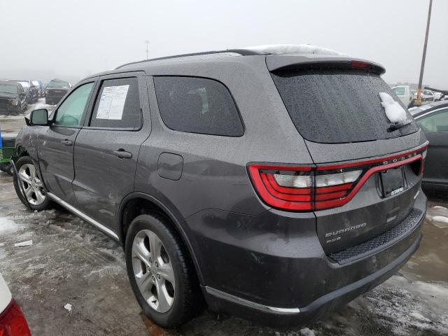 1C4RDJDG8EC552456 - 2014 DODGE DURANGO LIMITED GRAY photo 2