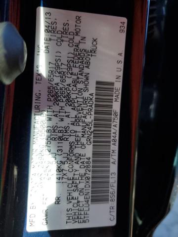 5TFLU4EN1DX072884 - 2013 TOYOTA TACOMA DOUBLE CAB 蓝色 照片 12