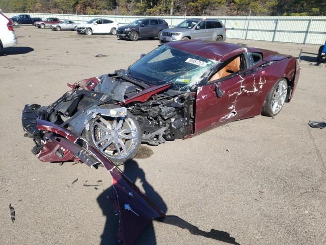 1G1YD2D77K5104249 - 2019 CHEVROLET CORVETTE STINGRAY 2LT BURGUNDY photo 1