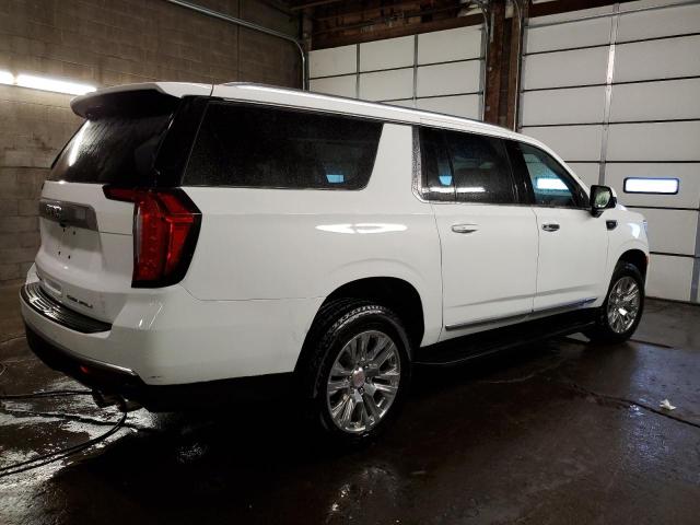 1GKS2JKL1NR111194 - 2022 GMC YUKON XL DENALI WHITE photo 3