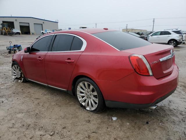 1LNHL9ER1AG605378 - 2010 LINCOLN MKS RED photo 2