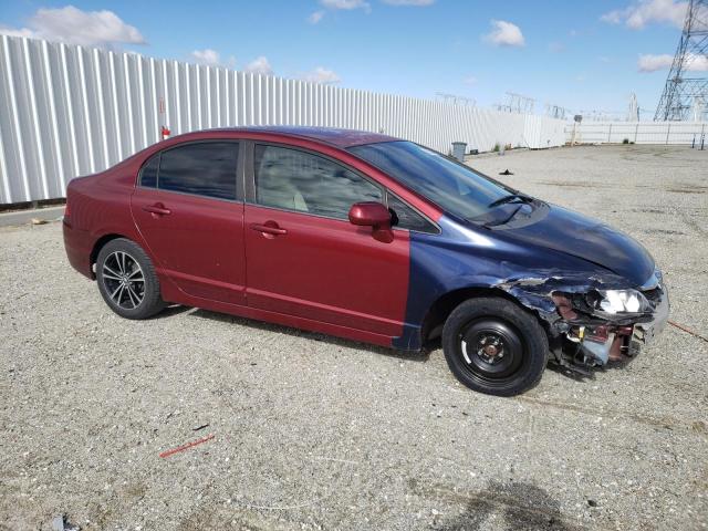 19XFA16599E044860 - 2009 HONDA CIVIC LX RED photo 4