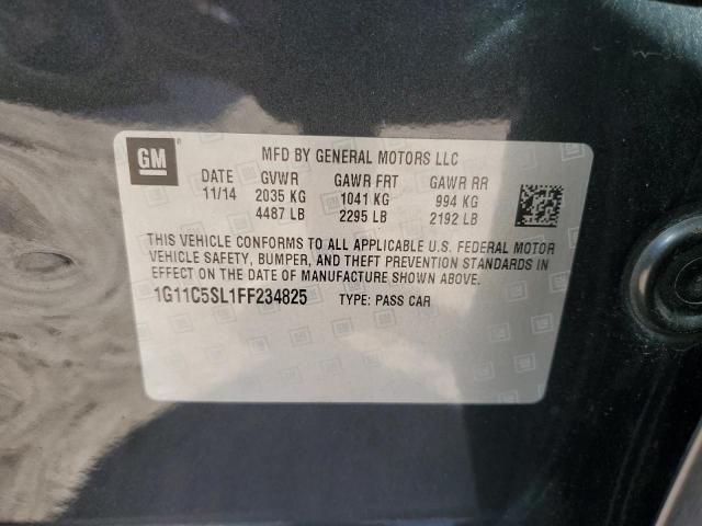 1G11C5SL1FF234825 - 2015 CHEVROLET MALIBU 1LT 灰色 照片 12