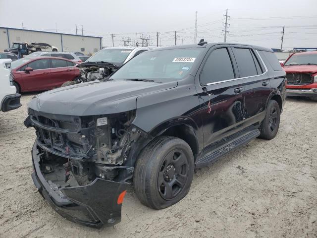 1GNSCLED7NR269636 - 2022 CHEVROLET TAHOE C1500 BLACK photo 1