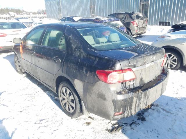 2T1BU4EEXBC594789 - 2011 TOYOTA COROLLA BASE BLACK photo 2