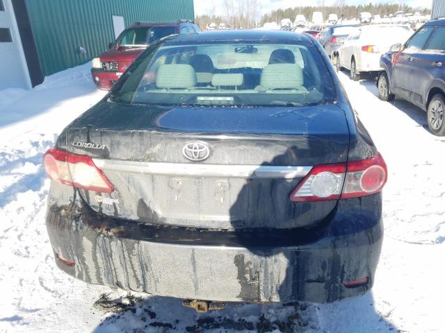 2T1BU4EEXBC594789 - 2011 TOYOTA COROLLA BASE BLACK photo 6