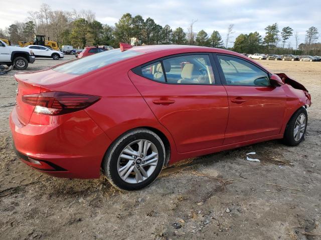 5NPD84LF2LH572101 - 2020 HYUNDAI ELANTRA SEL RED photo 3