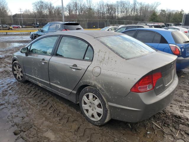 1HGFA16546L104919 - 2006 HONDA CIVIC LX BROWN photo 2