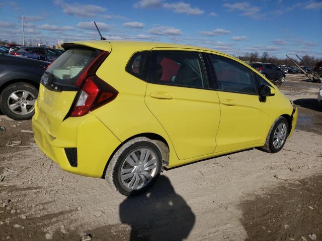 JHMGK5H51GX005441 - 2016 HONDA FIT LX YELLOW photo 3