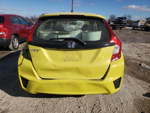 JHMGK5H51GX005441 - 2016 HONDA FIT LX YELLOW photo 6