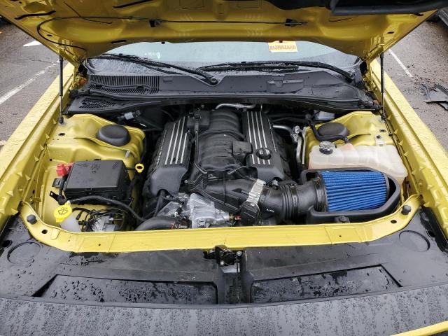 2C3CDZFJ3MH606694 - 2021 DODGE CHALLENGER R/T SCAT PACK YELLOW photo 11