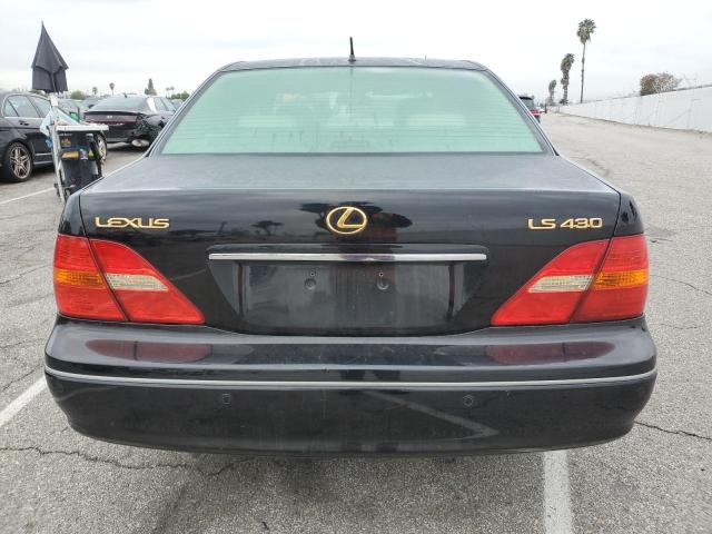 JTHBN30F910003754 - 2001 LEXUS LS 430 BLACK photo 6