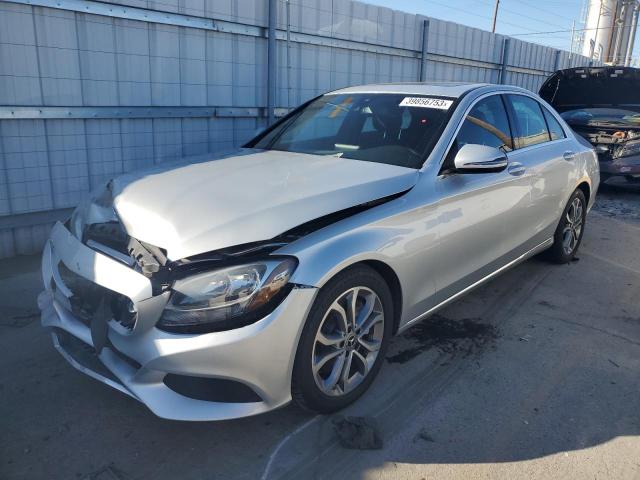 55SWF4JB3JU275962 - 2018 MERCEDES-BENZ C 300 SILVER photo 1