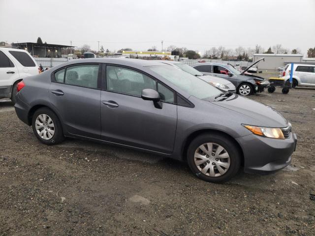 19XFB2F5XCE388983 - 2012 HONDA CIVIC LX GRAY photo 4