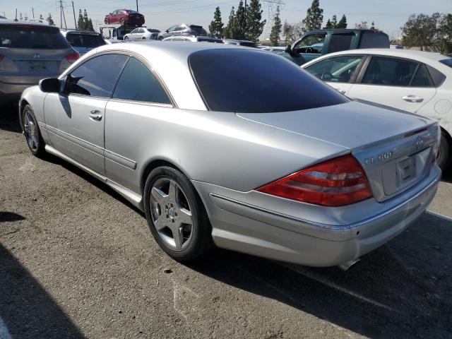 WDBPJ78J62A022419 - 2002 MERCEDES-BENZ CL 600 SILVER photo 2