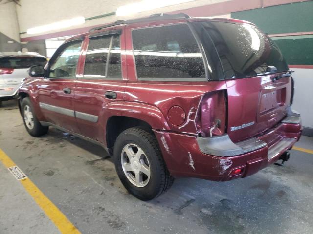 1GNDT13S742337942 - 2004 CHEVROLET TRAILBLAZE LS BURGUNDY photo 2