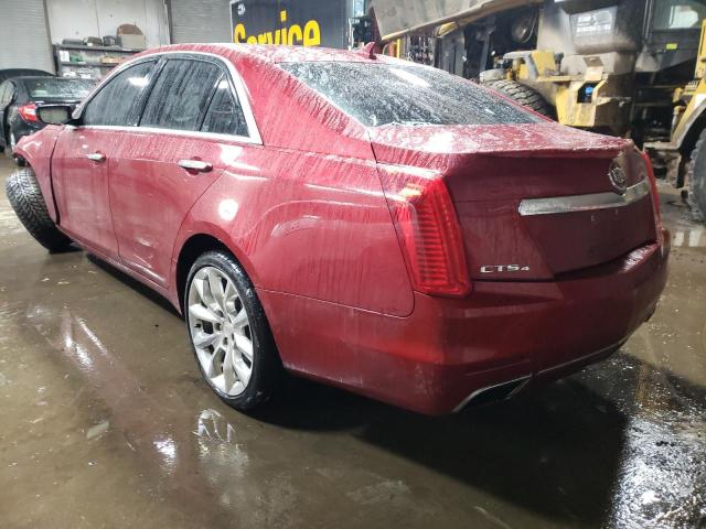 1G6AZ5SX0E0163212 - 2014 CADILLAC CTS PREMIUM COLLECTION RED photo 2