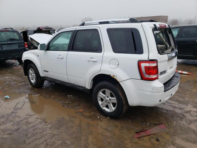 1FMCU49H08KA86973 - 2008 FORD ESCAPE HEV WHITE photo 2