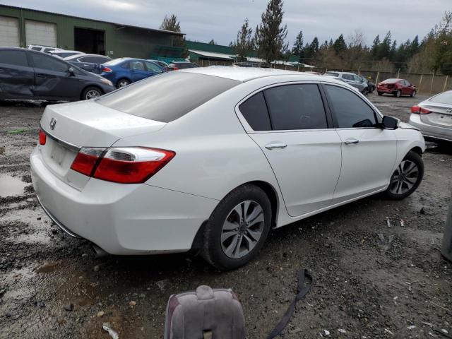 1HGCR2F35DA041872 - 2013 HONDA ACCORD LX WHITE photo 3