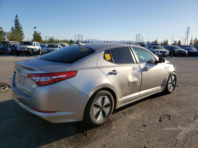 KNAGM4AD8B5007759 - 2011 KIA OPTIMA HYBRID GRAY photo 3