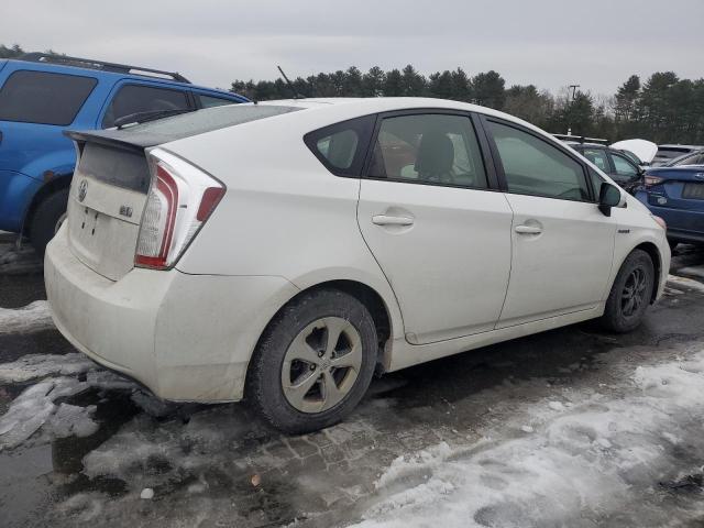 JTDKN3DU4D0347801 - 2013 TOYOTA PRIUS WHITE photo 3