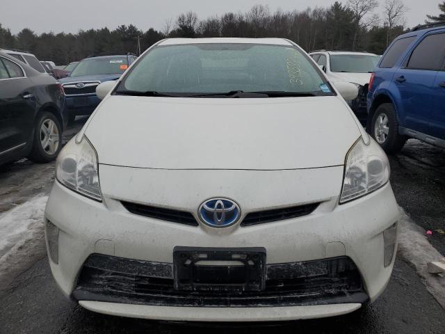 JTDKN3DU4D0347801 - 2013 TOYOTA PRIUS WHITE photo 5