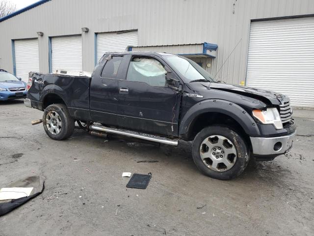 1FTFX1EF6BFA49471 - 2011 FORD F150 SUPER CAB BLACK photo 4