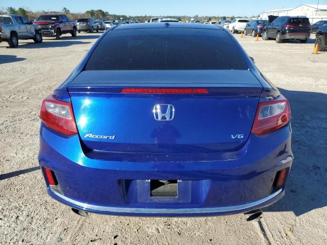 1HGCT2B81DA012582 - 2013 HONDA ACCORD EXL BLUE photo 6