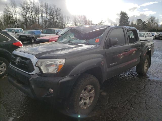 3TMLU4EN8CM091369 - 2012 TOYOTA TACOMA DOUBLE CAB GRAY photo 1