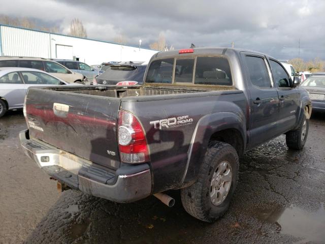 3TMLU4EN8CM091369 - 2012 TOYOTA TACOMA DOUBLE CAB GRAY photo 3