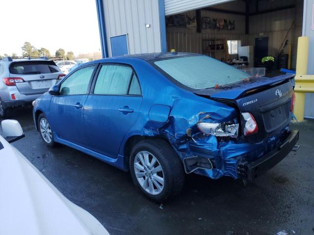 1NXBU40E09Z061561 - 2009 TOYOTA COROLLA BASE BLUE photo 2