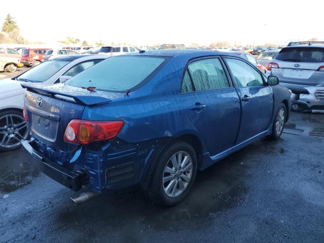 1NXBU40E09Z061561 - 2009 TOYOTA COROLLA BASE BLUE photo 3