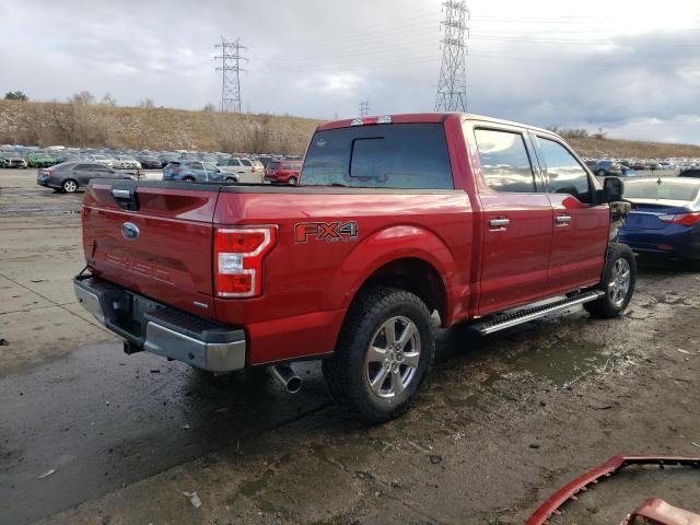 1FTEW1EP5JKD55610 - 2018 FORD F150 SUPERCREW RED photo 3