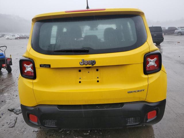 ZACCJAAW8GPD58759 - 2016 JEEP RENEGADE SPORT YELLOW photo 6