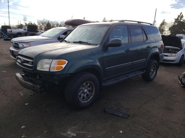 5TDBT48A71S029580 - 2001 TOYOTA SEQUOIA LIMITED GREEN photo 1