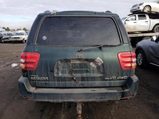 5TDBT48A71S029580 - 2001 TOYOTA SEQUOIA LIMITED GREEN photo 6