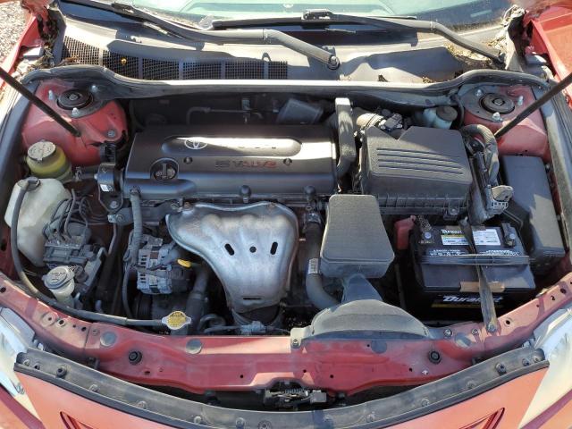 4T1BE46K27U046289 - 2007 TOYOTA CAMRY CE RED photo 11