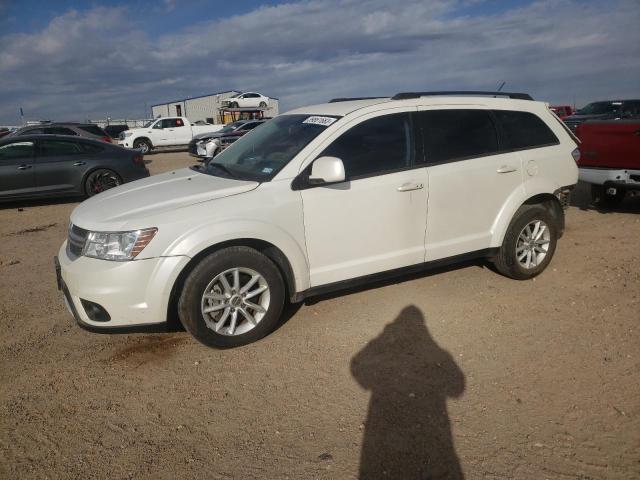 3C4PDCBG8ET219555 - 2014 DODGE JOURNEY SXT WHITE photo 1