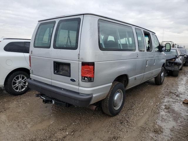 1FBNE31L64HA68607 - 2004 FORD ECONOLINE E350 SUPER DUTY WAGON SILVER photo 3