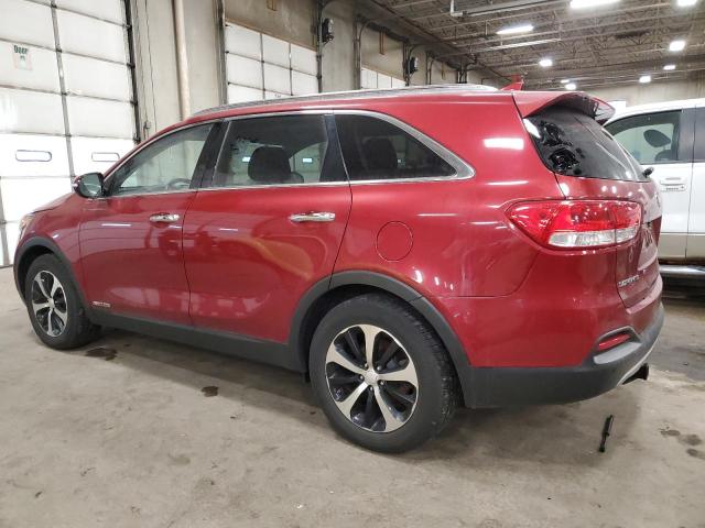 5XYPHDA5XGG075222 - 2016 KIA SORENTO EX RED photo 2