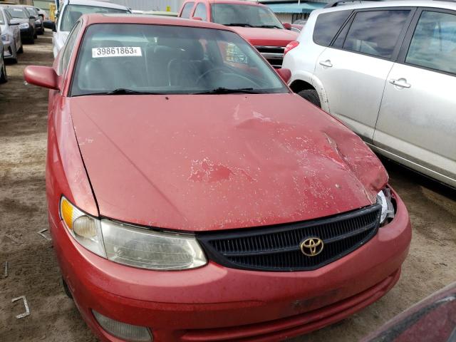 2T1CF28P0YC390611 - 2000 TOYOTA CAMRY SOLA SE RED photo 5